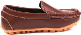 img 1 attached to 👞 Femizee Toddler Loafers Moccasin Wedding Boys' Shoes: Stylish Loafers for Little Gents