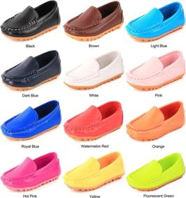 img 3 attached to 👞 Femizee Toddler Loafers Moccasin Wedding Boys' Shoes: Stylish Loafers for Little Gents