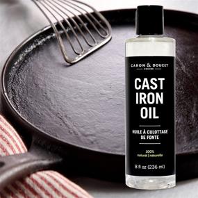 img 3 attached to 🌱 Caron & Doucet - Cast Iron Seasoning & Cleaning Oil - 100% Plant-Based & Food Grade! Ideal for Seasoning, Restoring, Curing, and Care - 8oz