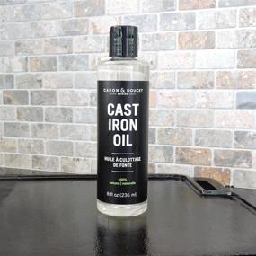 img 1 attached to 🌱 Caron & Doucet - Cast Iron Seasoning & Cleaning Oil - 100% Plant-Based & Food Grade! Ideal for Seasoning, Restoring, Curing, and Care - 8oz