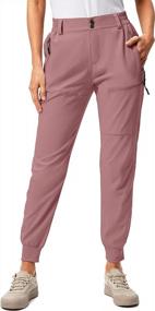 img 4 attached to Stay Comfortable And Stylish On The Course And Trail With Pudolla Women'S Lightweight Golf Joggers