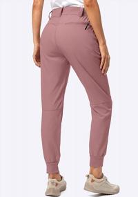 img 3 attached to Stay Comfortable And Stylish On The Course And Trail With Pudolla Women'S Lightweight Golf Joggers