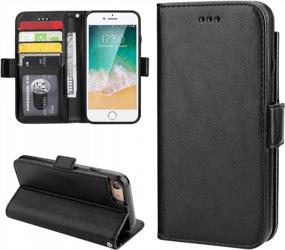 img 2 attached to Vaburs IPhone 7 Flip Case IPhone 8 IPhone SE 2020 Wallet Case With Card Holder, Premium PU Leather Kickstand Shockproof Protective Cover For IPhone 7/8/SE 4.7 Inch(Black)