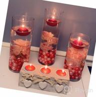img 1 attached to HYOOLA Premium Red Floating Candles 1.75 Inch - 3 Hour - 20 Pack - European Made review by David Citizen