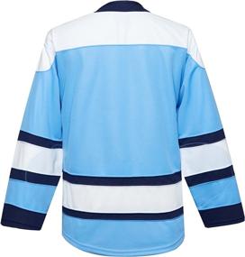 img 2 attached to Тренировочное джерси для хоккея с шайбой серии H900 — настройте цвета своей команды с помощью быстросохнущей и высокопрочной дышащей ткани