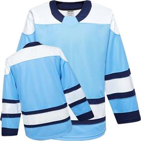 img 4 attached to Тренировочное джерси для хоккея с шайбой серии H900 — настройте цвета своей команды с помощью быстросохнущей и высокопрочной дышащей ткани
