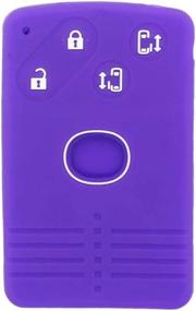 img 3 attached to 🔮 SEGADEN Deep Purple Silicone Cover Protector Case for Mazda 4 Button Smart Card Remote Key Fob CV4534 - Enhanced Protection and Style!