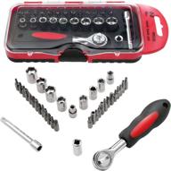 🛠️ 38-piece repair tool set for socket wrenches with quick release 1/4 inch drive, including screwdriver bits логотип