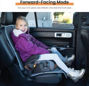 img 2 attached to Защитите свои автомобильные сиденья с помощью HEYTRIP Protector Car Seat Protector и противоскользящего коврика - водонепроницаемого, легко моющегося и нескользящего для детей от 0 до 12 лет.