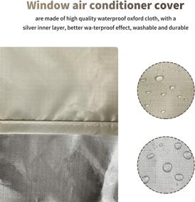 img 1 attached to Homydom Waterproof Window Air Conditioner Cover - Large Size: 27" L X 23" W X 18" H