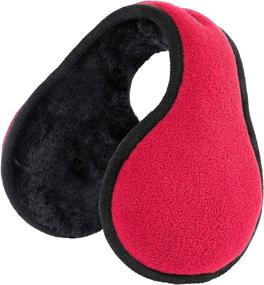 img 3 attached to 🎧 Pack of 2 Unisex Foldable Black Earmuffs for Cold Weather - Stylish Winter Accessories for Girls