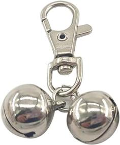 img 4 attached to 🔔 Multicolor Brass Bell for Dog Collar: 1.4X0.55 Inch Bell for Dogs and Cats