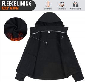 img 1 attached to Men'S Waterproof Softshell Jacket | CAMELSPORTS Hooded Fleece Lined Rain Coat Windproof Lightweight Windbreaker