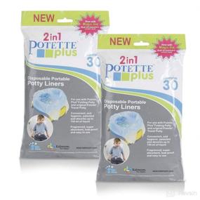 img 4 attached to 🚽 Kalencom Potette Plus Liners: 2-Pack of 30 Liners - Convenient and Hygienic