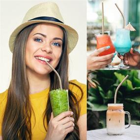 img 2 attached to 🌱 BOONBOO Bamboo Paper Straws - 100CT Individually Wrapped, Bendable Head - Biodegradable, Compostable Straws with Zero-Plastic Waste