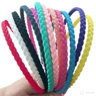 💇 vibrant pigtail skinny hairbands with colorful headbands logo