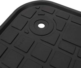 img 2 attached to 🚗 Custom-Fit Rubber Car Floor Mat for Audi Q7 2017-2021 - Full Black Auto Floor Liners, All-Weather, Heavy Duty, Odorless - SAN AUTO