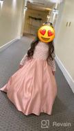 img 1 attached to Girls' Clothing: Christmas Dress 👗 with Button Sleeves & Flower Print review by Jhon Clark