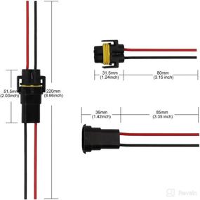 img 3 attached to 🔌 Проводной разъем Winka H11 H8 с разъемами для фар и противотуманных фар - комплект из 4 штук