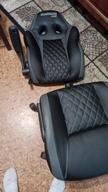 img 2 attached to Gaming chair Chairman GAME 15, upholstery: imitation leather, color: black/blue review by Micha Sarnowski ᠌