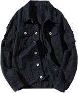 zlslz women's distressed ripped sleeve coats, jackets & vests: trendy women's clothing for a stylish look logo