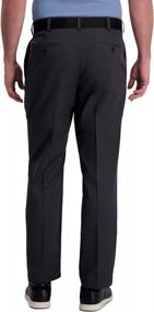 img 2 attached to Men'S Haggar Performance Flex Solid Classic Fit Pants - Regular And Big & Tall Sizes