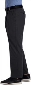 img 3 attached to Men'S Haggar Performance Flex Solid Classic Fit Pants - Regular And Big & Tall Sizes