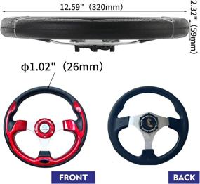img 2 attached to Универсальный гоночный руль для тележки для гольфа