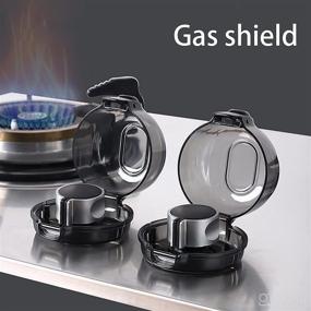 img 3 attached to 🔒 HAO JIE Children Gas Knob Protection Cover - Pack of 1, Large Universal Design for Kitchen Stove - 5 Count - Ensuring Children's Safety