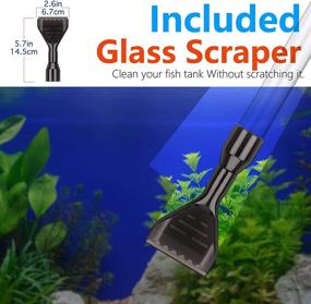 img 1 attached to 🐟 ECOSI Aquarium Gravel Cleaner: Effortless Fish Tank Cleaning with Sand Washing and Excrement-Absorbing Vacuum