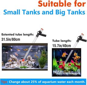 img 2 attached to 🐟 ECOSI Aquarium Gravel Cleaner: Effortless Fish Tank Cleaning with Sand Washing and Excrement-Absorbing Vacuum