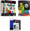 artisto drawing bundle for dry media: 2 sketchbooks, 72 colored pencils & 18-piece sketching set logo