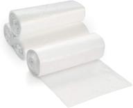 🗑️ quality clear garbage can liners: 12-16 gallon, 100 count - ideal for office, home, and hospital use logo