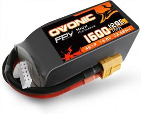 img 4 attached to Ovonic 4S 1600MAh 14.8V 120C Lipo Battery W/ XT60 Connector For RC FPV Drone Quadcopter