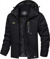 magcomsen men's winter coats waterproof ski snow jacket warm fleece jacket parka raincoats with multi-pockets logo