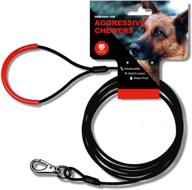 🐾 watfoon chew proof dog leash: ultimate chew resistant metal leash for small/medium dogs – strong, unchewable, and perfect for daily walking and training (6.0ft) logo