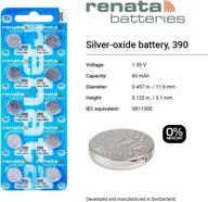 ⌚️ long-lasting #390 renata watch batteries: 5pcs for reliable timekeeping logo