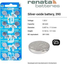 img 4 attached to ⌚️ Long-lasting #390 Renata Watch Batteries: 5Pcs for Reliable Timekeeping