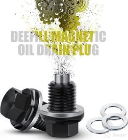 img 2 attached to 🔧 DEEFILL M14 x 1.5 Magnetic Oil Drain Plug: Premium T6 Aviation Aluminum for Ford, GM, Hyundai, KIA & More Models!