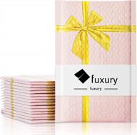 50pcs fuxury poly bubble mailers with gift box pattern for jewellery, cosmetics & designer boutique items - custom padded waterproof envelopes logo