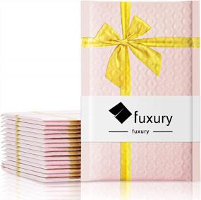 img 4 attached to 50PCS Fuxury Poly Bubble Mailers With Gift Box Pattern For Jewellery, Cosmetics & Designer Boutique Items - Custom Padded Waterproof Envelopes