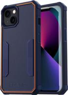 чехол neon poetry для iphone 13 — двухслойный прочный и тонкий противоударный защитный чехол, темно-синий — идеально подходит для нового iphone 13 (6,1 дюйма) 2021 года логотип