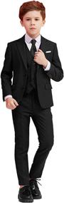 img 3 attached to Suits Formal Outfit: Tuxedo Blazer for Boys' Clothing - Suits & Sport Coats