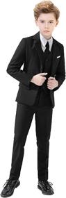 img 4 attached to Suits Formal Outfit: Tuxedo Blazer for Boys' Clothing - Suits & Sport Coats