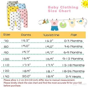 img 3 attached to 👖 U·nikaka 5-Pack Heart Print Pants with Fleece Leggings for Toddler and Baby Girls - Grey, White, Blue, Orange, and Pink