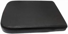 img 4 attached to Upgrade Your Dodge Ram'S Armrest With Gplus Black Leather Console Lid Cover Skin - Compatible With 2002-2008 Models