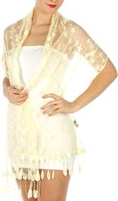 img 4 attached to Metallic Fishnet Evening Shawl Wrap For Dresses - Soft And Elegant Bridal Party Scarf