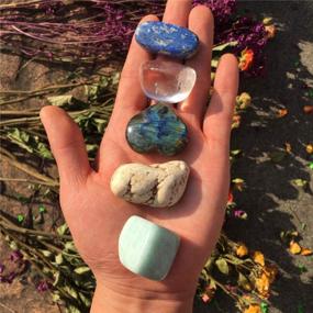 img 2 attached to Premium Crystal And Healing Stone Set For Stress Relief And Relaxation - Tumbled Stones Kit For Meditation Altar, Chakra Healing And Gifting