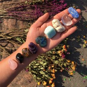 img 3 attached to Premium Crystal And Healing Stone Set For Stress Relief And Relaxation - Tumbled Stones Kit For Meditation Altar, Chakra Healing And Gifting