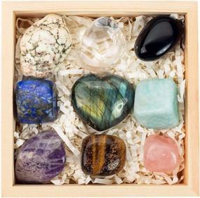 img 4 attached to Premium Crystal And Healing Stone Set For Stress Relief And Relaxation - Tumbled Stones Kit For Meditation Altar, Chakra Healing And Gifting